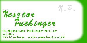 nesztor puchinger business card